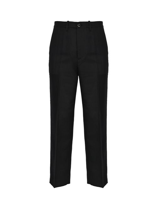 Pantalone Arnold in misto lana e lino Nine in the morning | 9SS26 AL46NERO